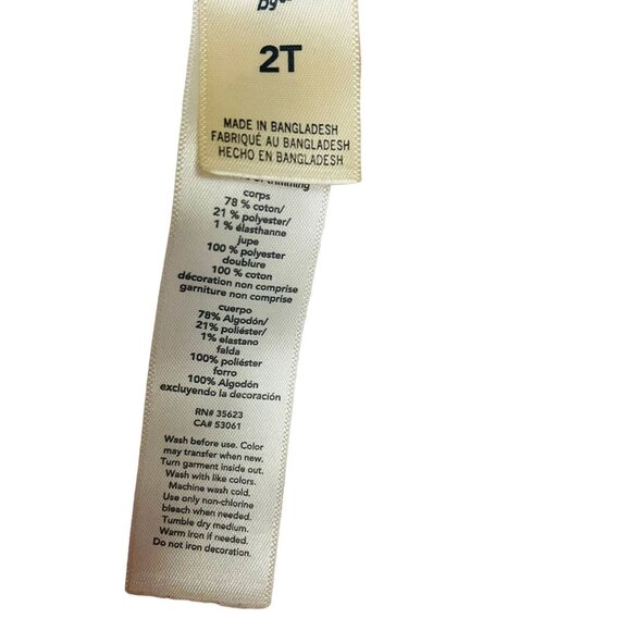 BCBG Girls Toddler Overall Romper Pink Eyelet Size 2T - Picture 4 of 7